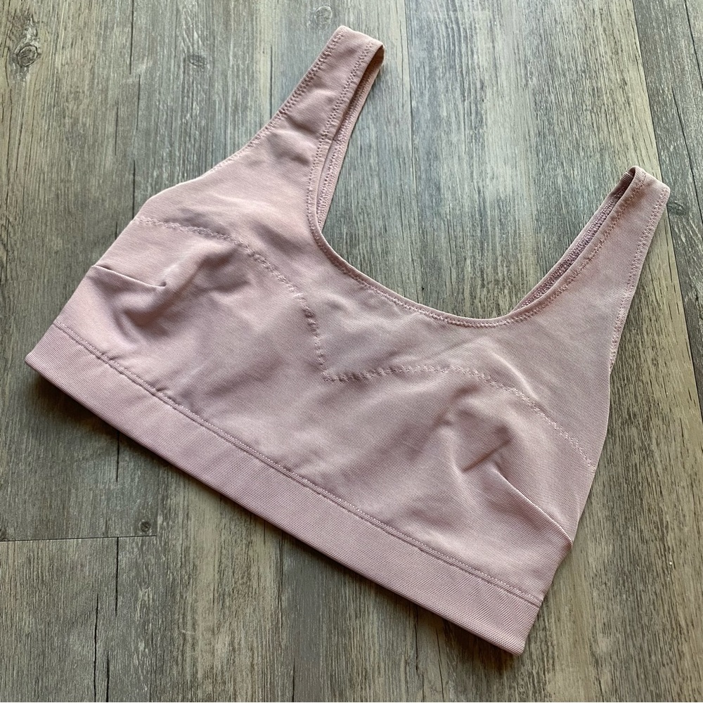 Light Pink Yitty Mesh Me Smoothing Midi Bralette